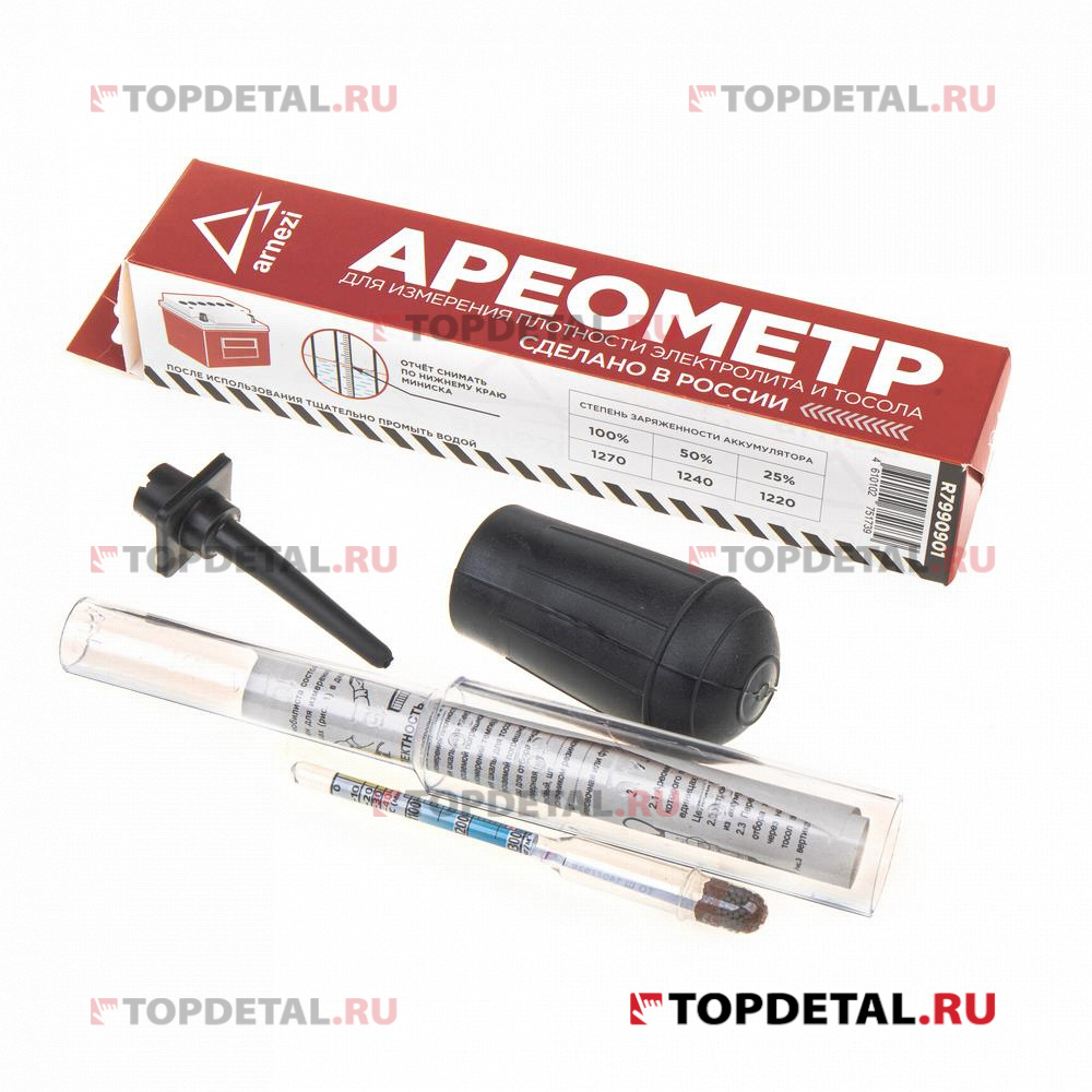 Ареометр универсальный (электролит + тосол) в бумажной коробке ARNEZI R7990901