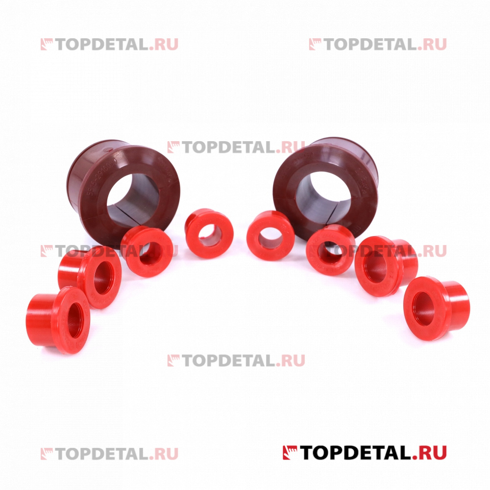 РК Втулок стабилизатора для а/м МАЗ-5516, 64229 (к-кт 10 шт.) красн TPU ПТП