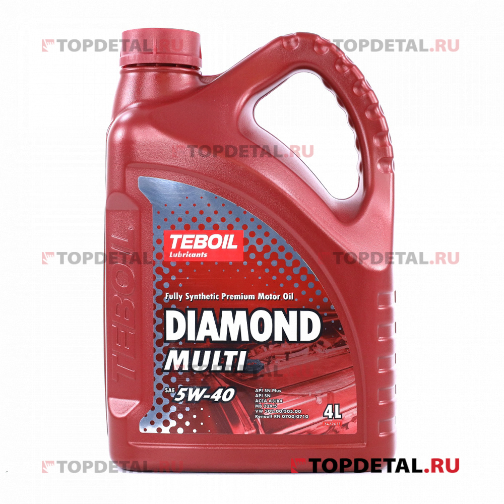Масло TEBOIL моторное DIAMOND MULTI 5W40 4л. (синтетика)