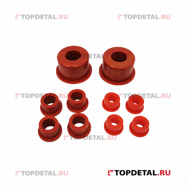 РК Втулок стабилизатора для а/м МАЗ-54321 (к-кт 10 шт.) красный TPU ПТП