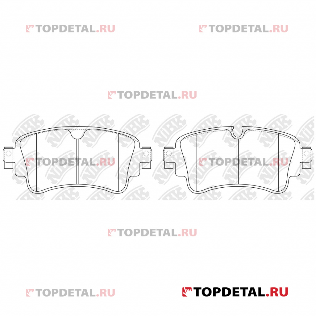 Колодки тормозные AUDI A4/A5/Q5 16-/Q7 15- задние
