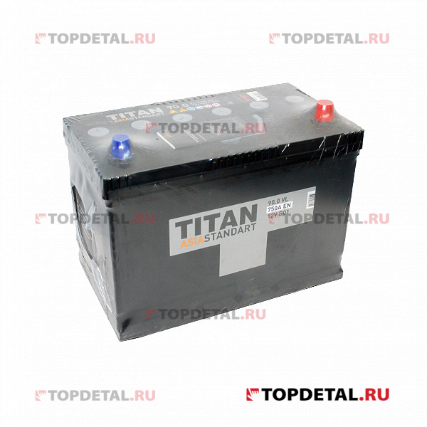Аккумулятор 6СТ-90.0 TITAN Asia standart о.п. пуск.ток 750 А (304*175*221) клеммы азия