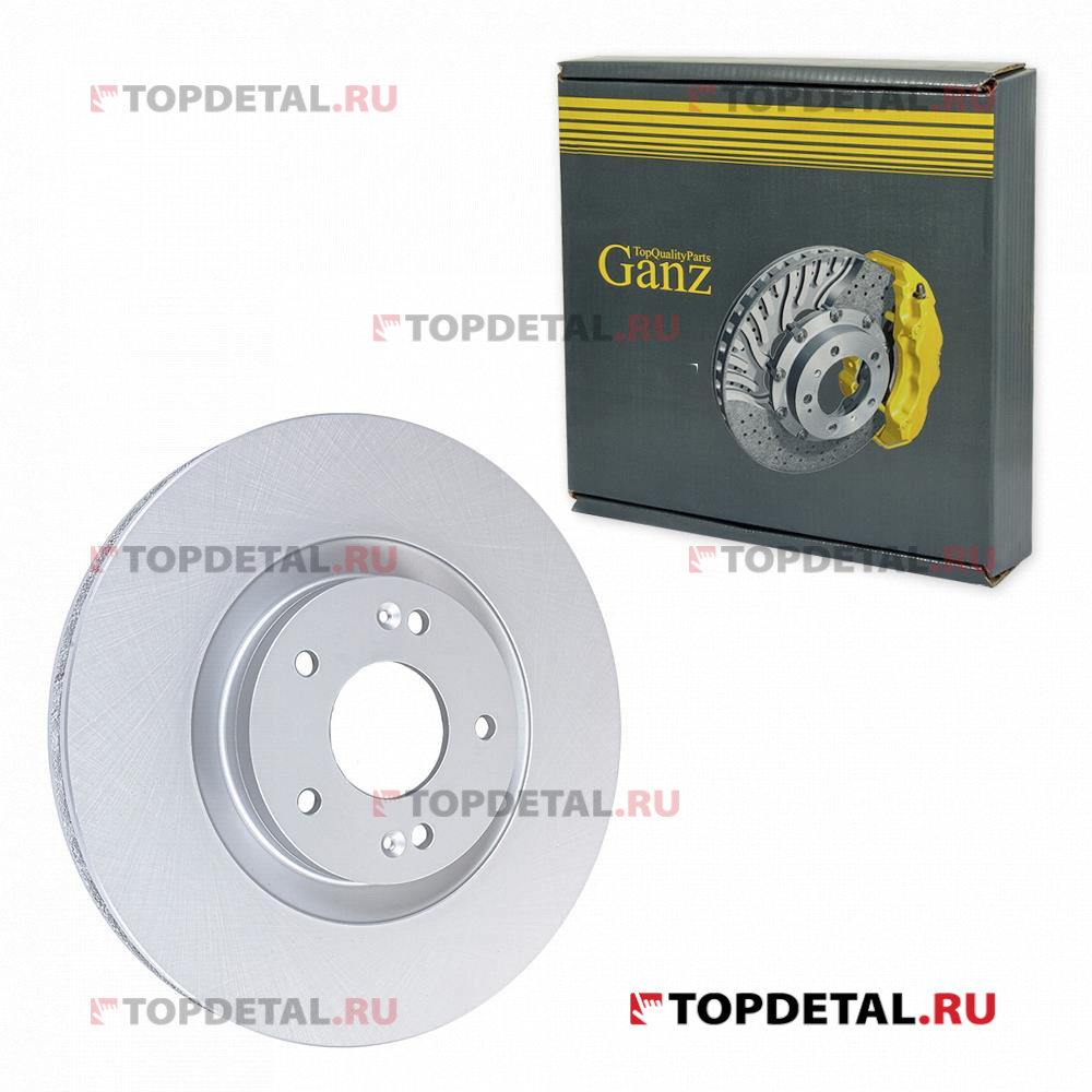 Диск тормозной передний HYUNDAI Santa Fe 20-> GANZ GIJ10141
