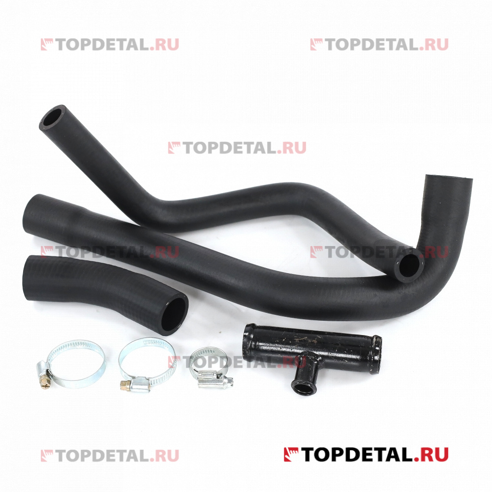 Патрубки радиатора нижний Lada Largus,Renault Logan,Sandero дв.8 кл (3 шт,тройник, хомуты) Riginal