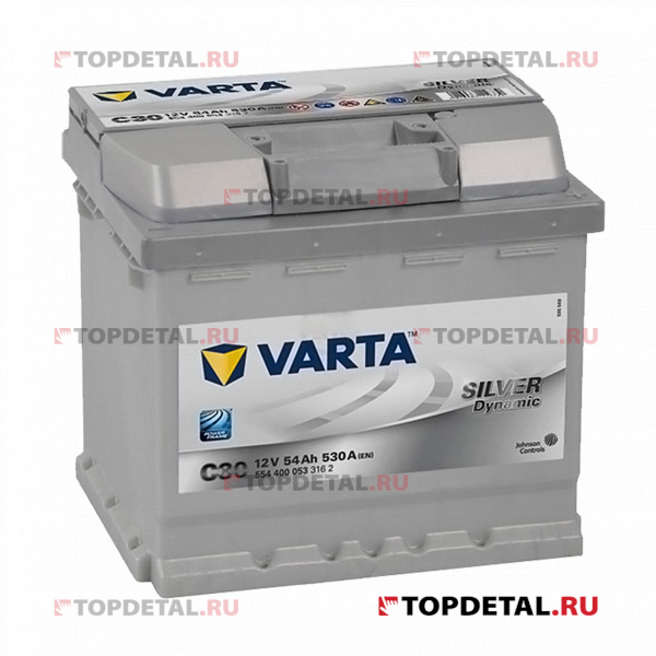 Аккумулятор 6СТ-54 VARTA Silver Dynamic о.п. пуск.ток 530 А (207х175х190) клеммы евро