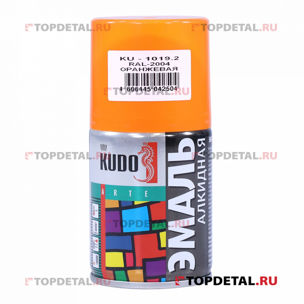 Эмаль универсальная оранжевая RAL-2004 KUDO 140 мл