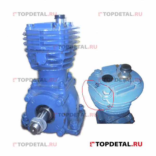 УЦЕНКА AURIDA 22-3509015 Компрессор 1-но цилиндр. 130 л/мин. без шкива ПАЗ-3205, ЮМЗ дв.ЗМЗ-513.10 (