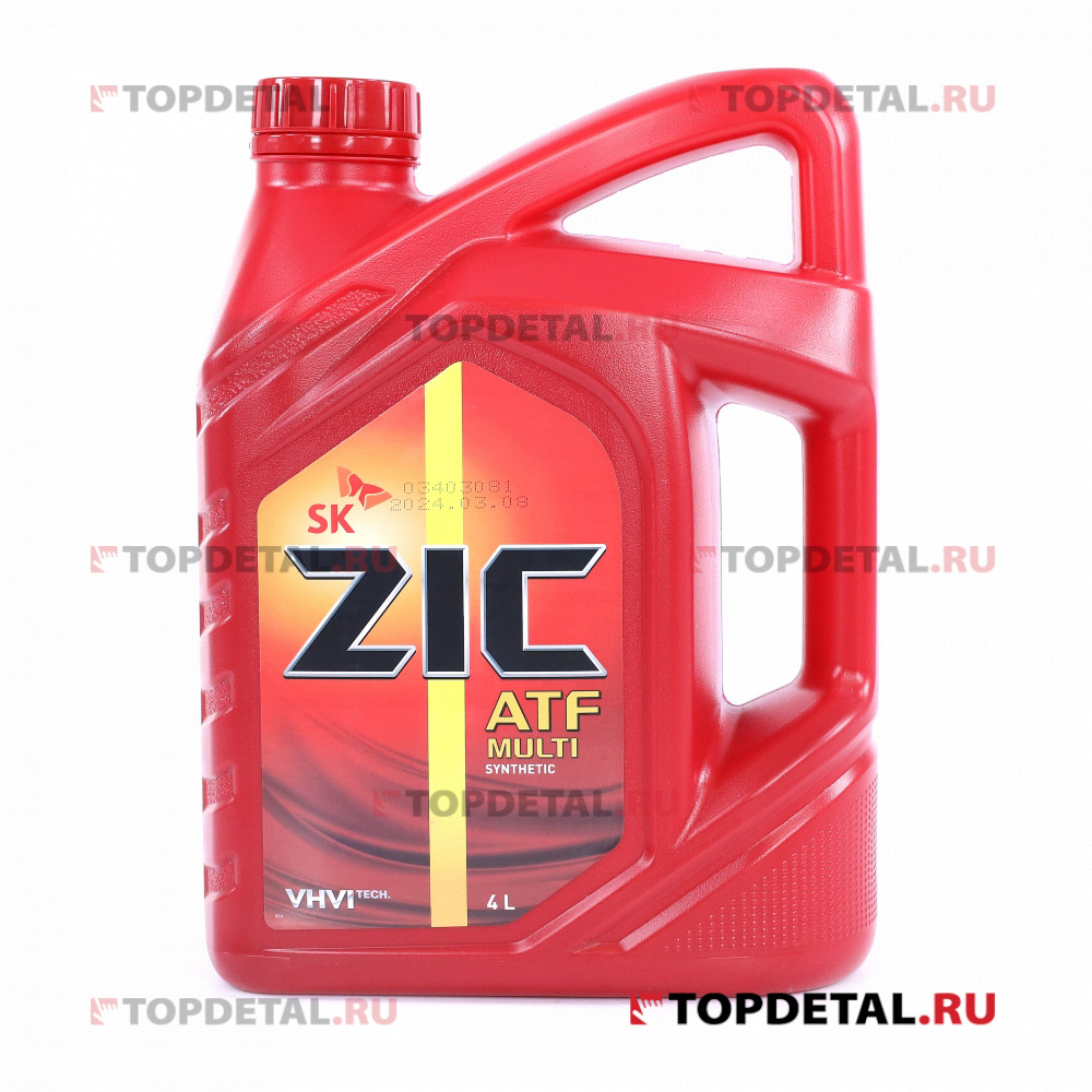 Масло ZIC трансмиссионное ATF Multi Vehicle (АКПП) 4л