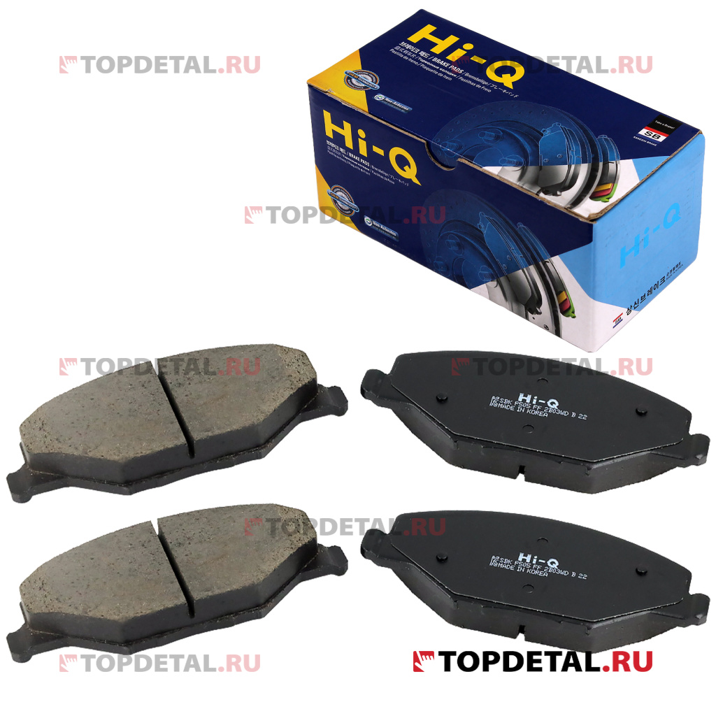 Колодка тормозная передняя (кт. 4 шт) VW POLO SEDAN 10- SANGSIN BRAKE SP1595 