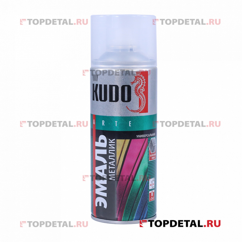 Краска универсальная металлик зелёная KUDO 520 мл