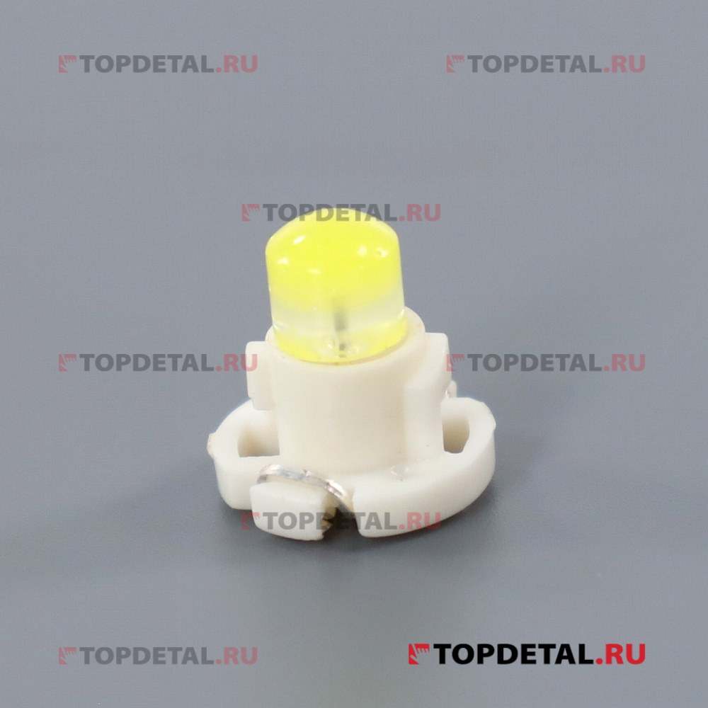 Лампа светодиодная T4.2 12V 1 COB диод с цоколем 1-конт Белая кт.2 шт.SKYWAY