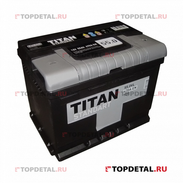 Аккумулятор 6СТ-55.0 TITAN Standart о.п. пуск.ток 470 А (242*175*190) клеммы евро