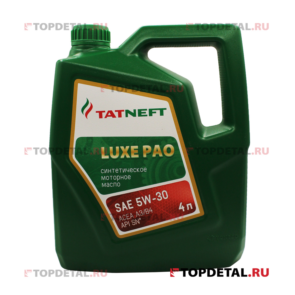 Масло Татнефть Luxe PAO моторное 5W30 (синтетика) 4л SN