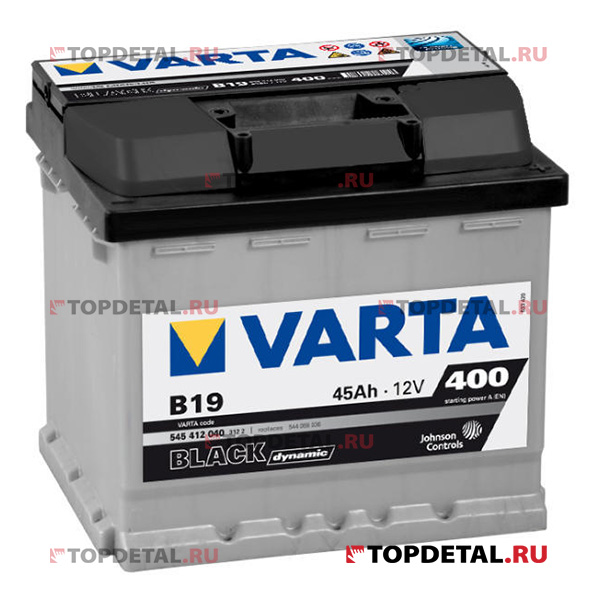 Аккумулятор 6СТ-45 VARTA Black Dynamic о.п. пуск.ток 400 А (207х175х190) клеммы евро