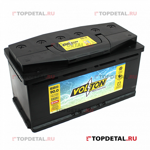 Аккумулятор 6СТ-90.0 VOLTON PROFESSIONAL о.п.пуск.ток 780 А (352*175*190) клеммы евро