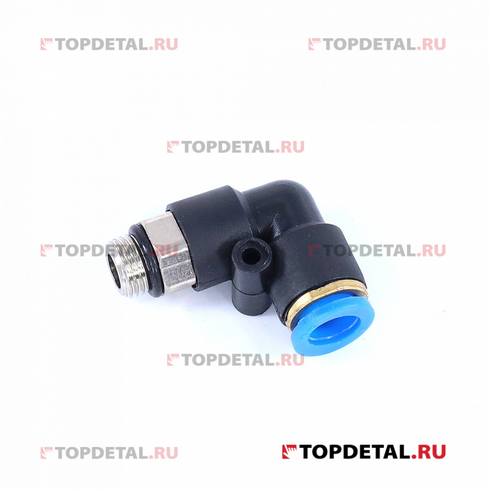 Фитинг (соединитель трубок ПВХ) угловой с наружной резьбой М10*1 d 8