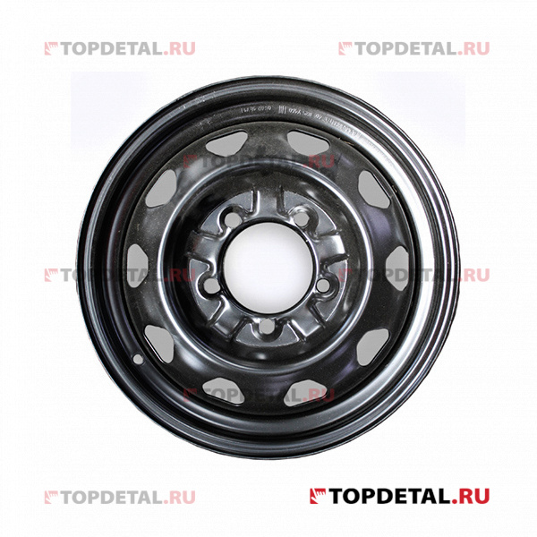 Диск колеса R16 УАЗ 1/2Jx16H2 ET40, 5x139.7 (цвет черный) (штамп.) (УАЗ)