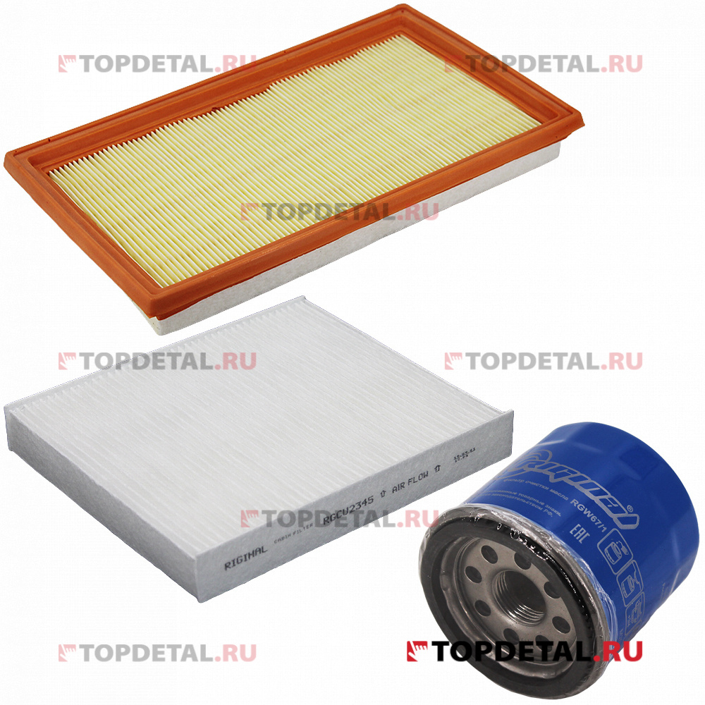 Комплект фильтров для ТО а/м Nissan Almera Classic (3шт) Riginal ...