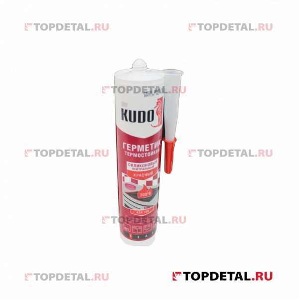 Герметик силиконовый термостойкий KUDO красный KSK 153 280 мл