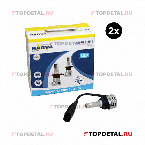 Лампа H4 6500K Range Performance LED (упаковка 2 шт.) Narva