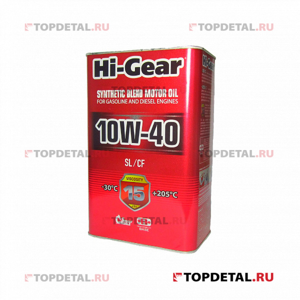 Масло Hi-Gear моторное 10W40 (SL/CF) 4л (полусинтетика)