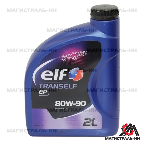 Масло ELF трансмиссионное 80W90 TRANSELF EP (МКПП, ГУР) 2л (минеральное)