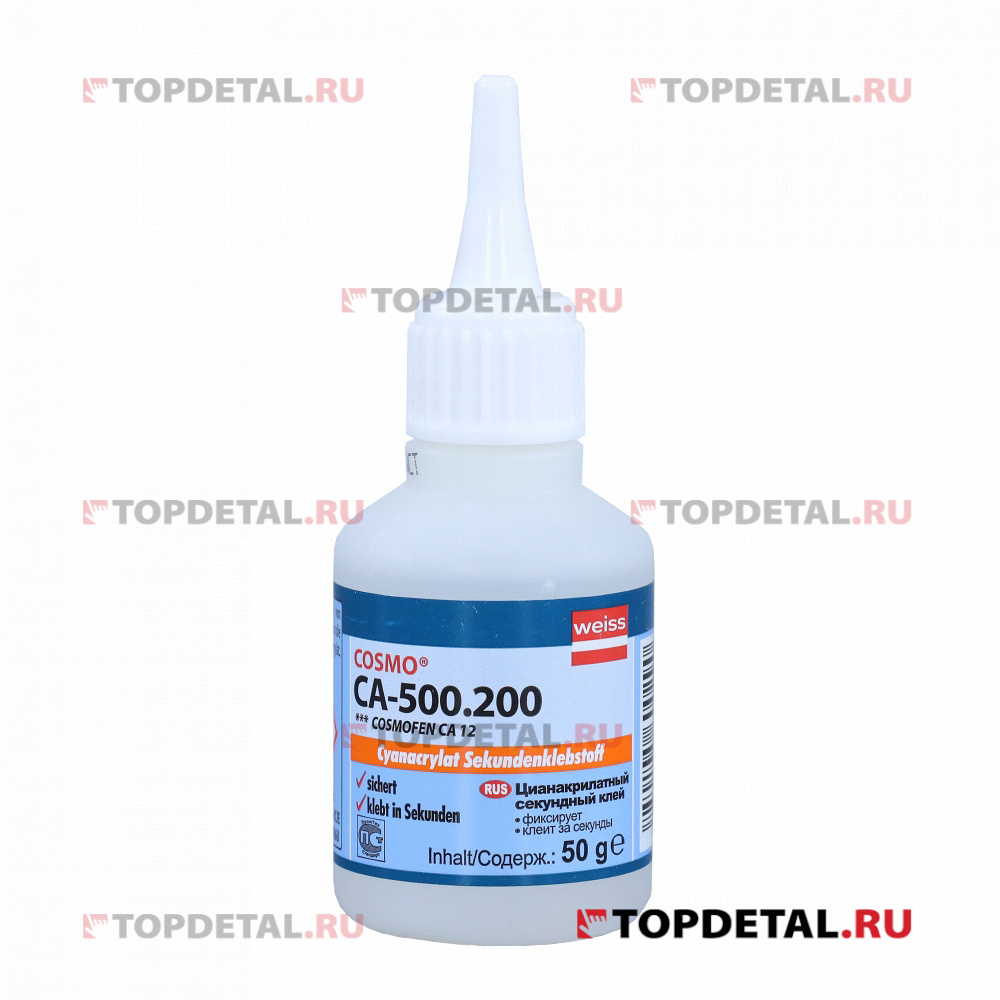 Клей цианоакрилатный Cosmofen CA12 50 мл/гр 