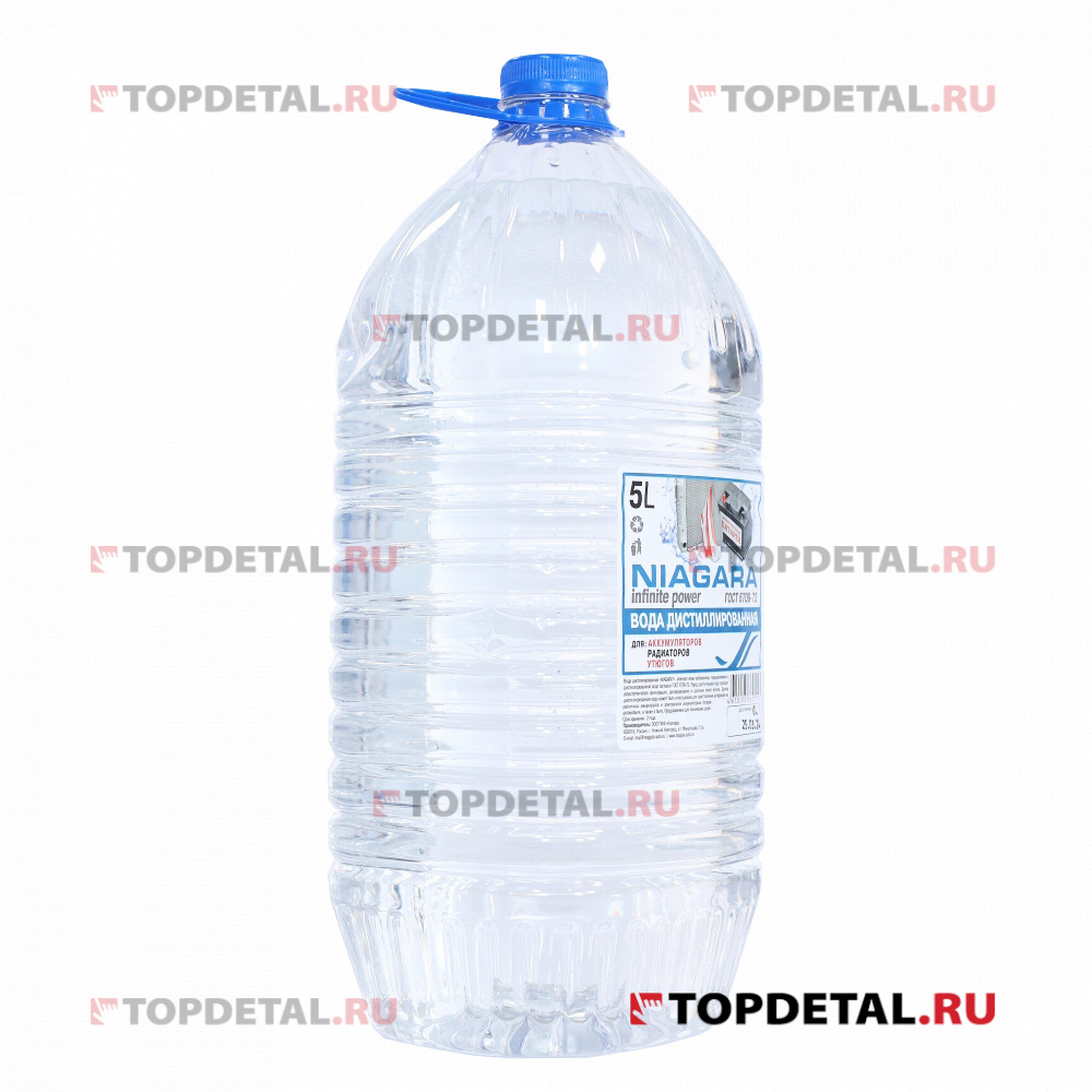 Вода дистиллированная 5 л Ниагара 001012000010 купить в интернет-магазине  Topdetal.ru