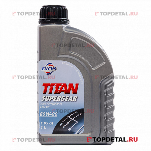 Масло Fuchs трансмиссионное 80W90 (GL4/GL-5) TITAN SUPERGEAR 1л (минеральное)