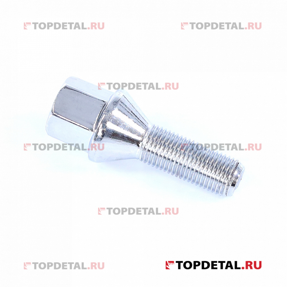Болт колесный M12x1,25x30 C17B30 Z Цинк ВАЗ литой диск завод ключ 17мм 072120 V (Матрикс)