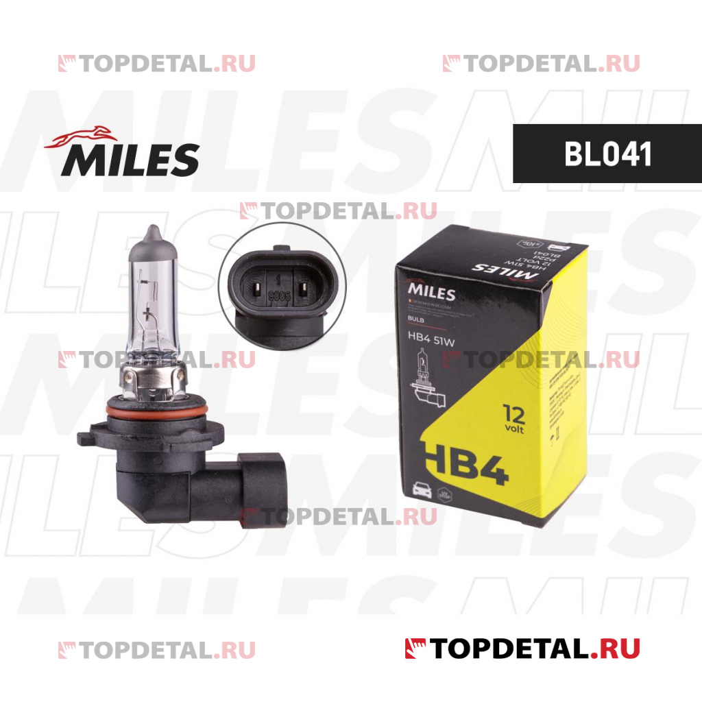 Лампа HB4 9006 12V 51W P22d