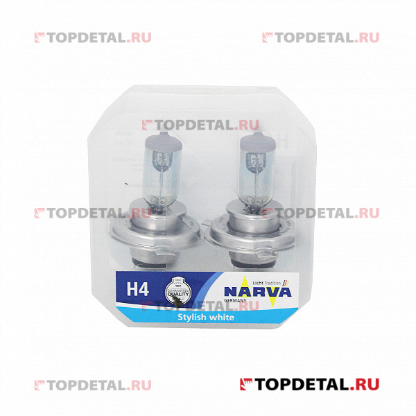 Лампа галогенная H4 12V 60/55W P43t-38 (комплект 2 шт) NARVA