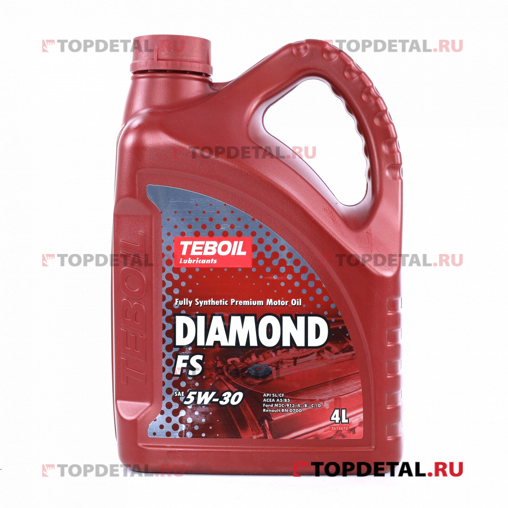 Масло TEBOIL моторное DIAMOND 5W-30 SL/CF 4л. (синтетика) пр-во Финляндия