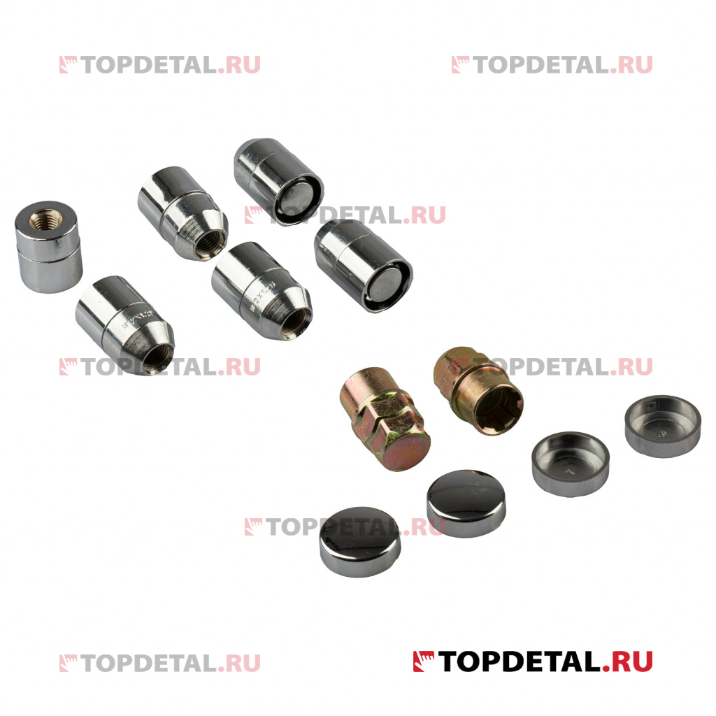 Гайки секретные M 12x1,25 6+2 ключа