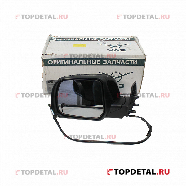 УЦЕНКА Зеркало заднего вида УАЗ-3163 Патриот левое (черный металлик) (УАЗ) (Упаковка не товарного ви