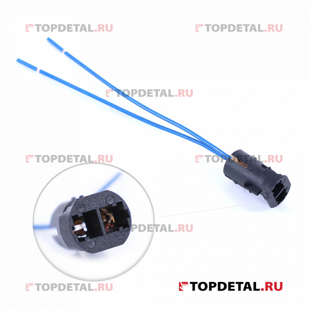 Разъем/Патрон для бесцокольной лампы Т10 W5W с проводом,VOLTON