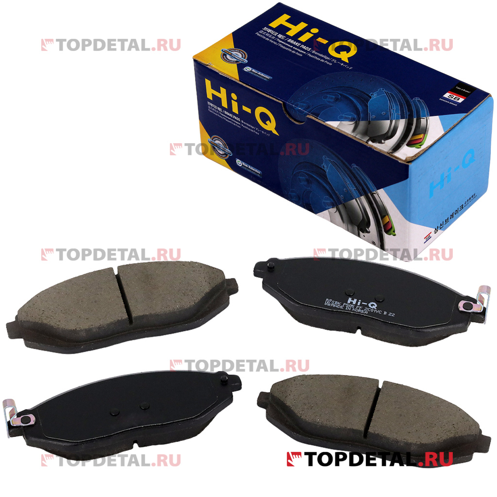 Колодка тормозная передняя (кт. 4 шт) CHEVROLET SPARK 10- SANGSIN BRAKE SP1392 