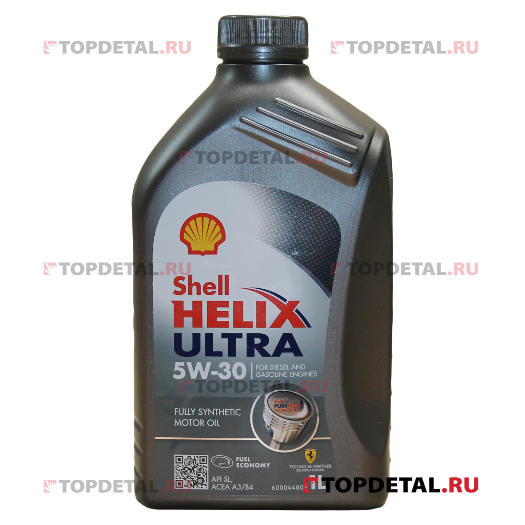 Масло Shell моторное 5W30 Helix Ultra SL/CF, A3/B3, A3/B4 1 л (синтетика)