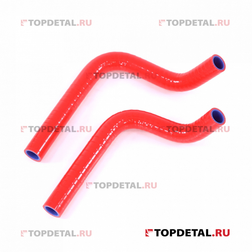 Патрубки отопителя Г-2123 Next (к-т 2 шт.) красный силикон 3 слоя (ПТП64)