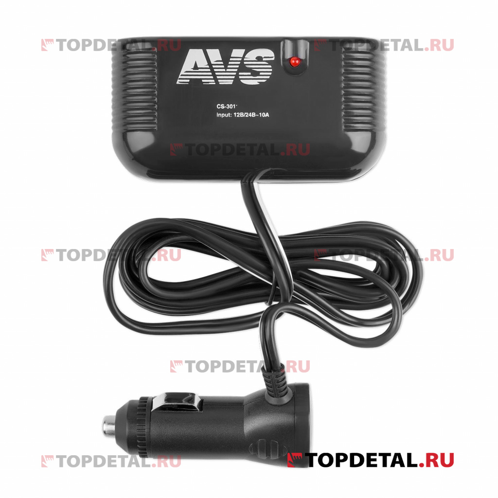 Разветвитель прикуривателя (тройник) AVS CS301