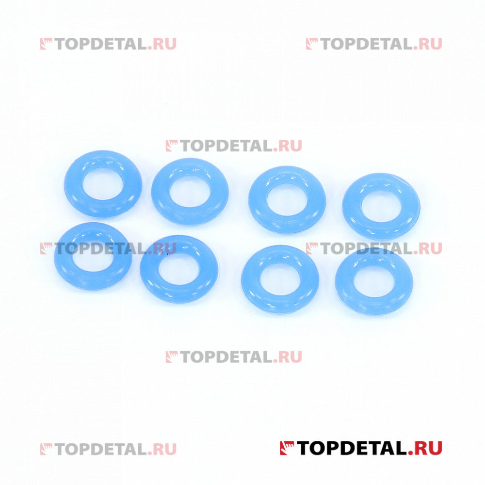 Кольцо форсунки ВАЗ 2110-15, 2170, дв. 406, 405, 4216 (кт) синий силикон ПТП
