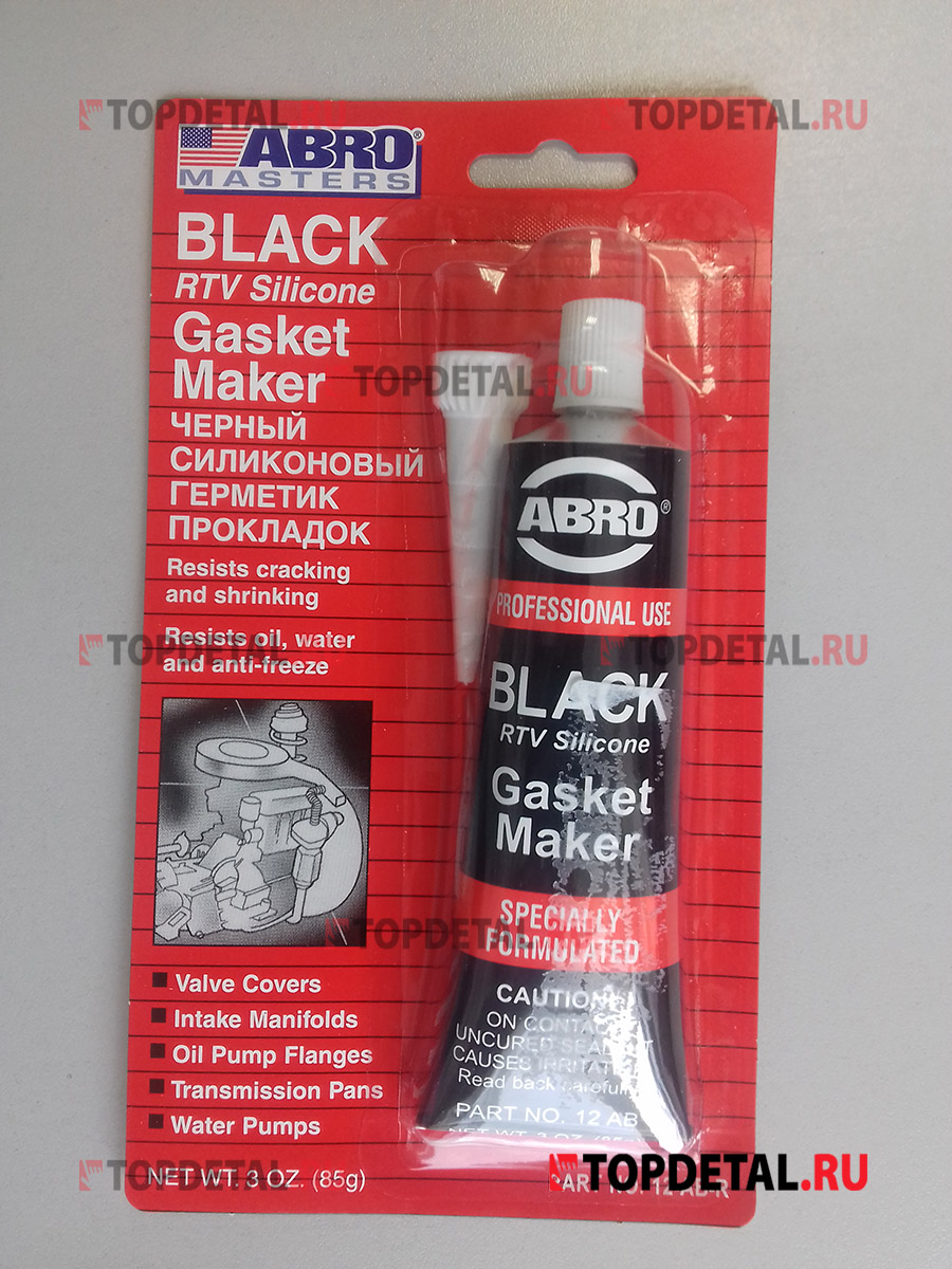 Герметик - прокладка (черный) ABRO 85 г