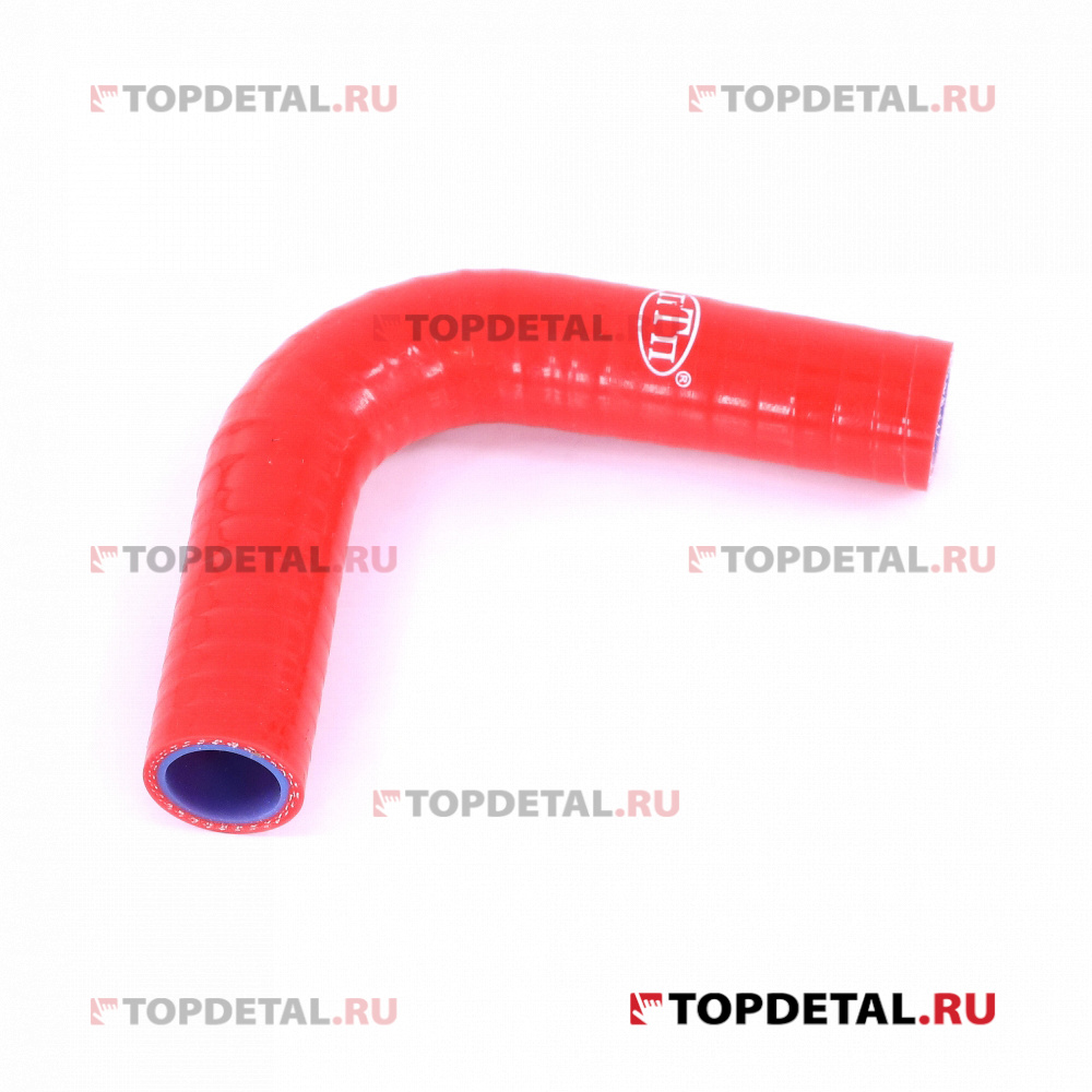 Патрубок термостата (D-20, L-100*100, угол 90) МТЗ-82 красный силикон  ПТП64