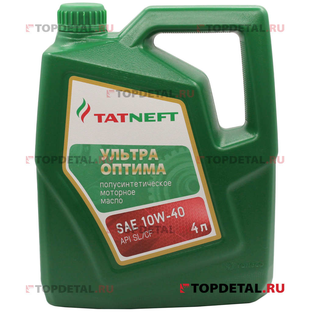 Масло Татнефть Ультра-Оптима моторное 10W40 (полусинтетика) 4л SL/CF