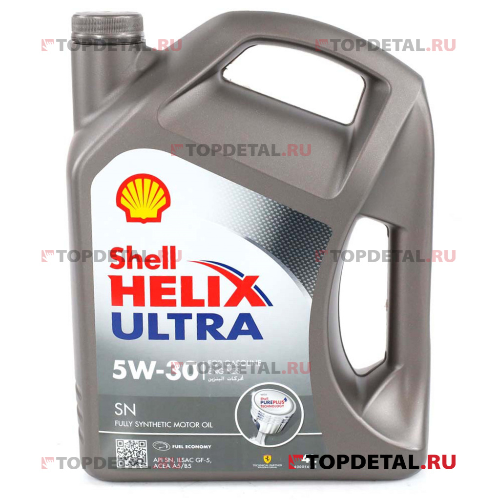 Масло Shell моторное 5W30 Helix Ultra SN A5/B5 4 л (синтетика) OMAN 600056104/600056105