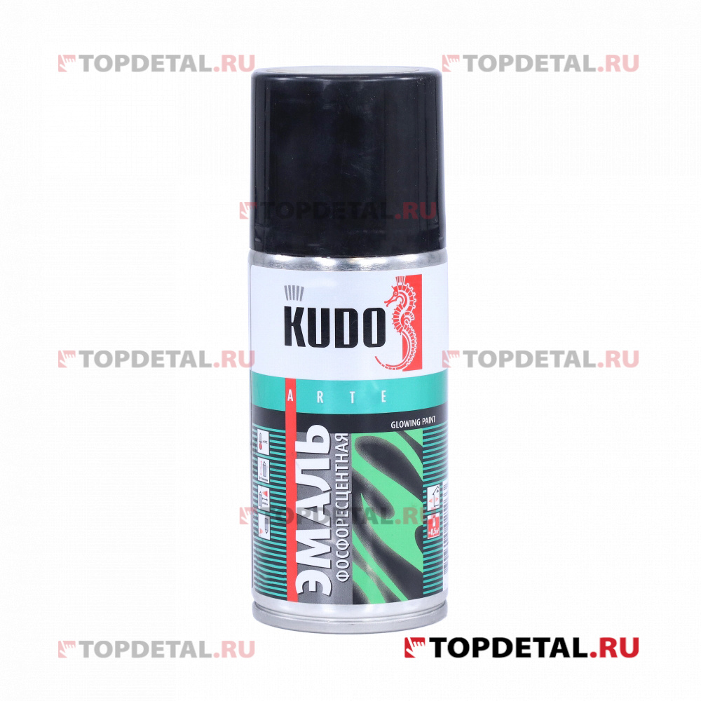 Краска фосфоресцентная с зелёно-желтым свечением KUDO 520 мл
