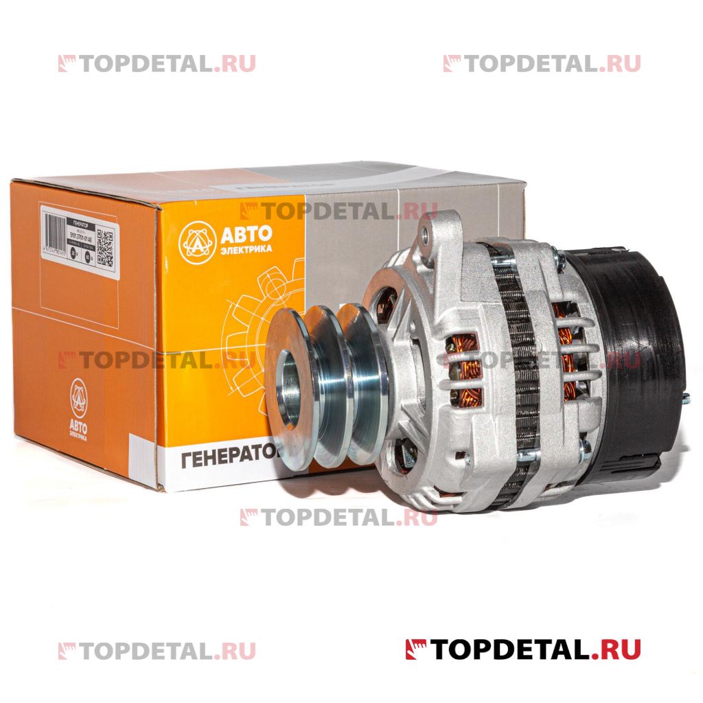 Генератор, ГАЗ, дв. ММЗ, 28 В, 60 А, 2-ручьевой (ан. ГГ273В1-3) 5101.3701-01 AE