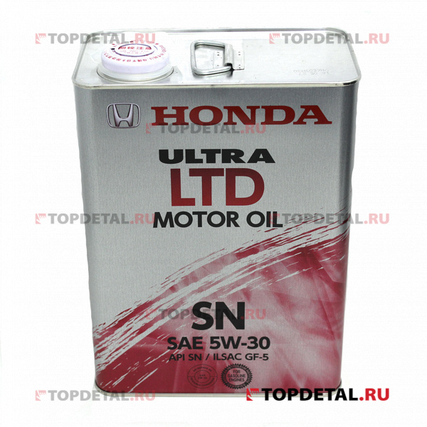 Масло HONDA моторное ULTRA LTD 5W30 4 л (синтетика)