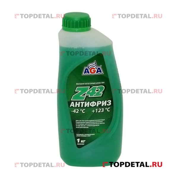 Жидкость охлаждающая "Антифриз" AGA Z-42 зеленый (-42) 946 мл G48