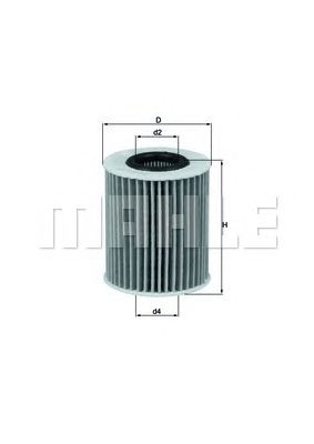 Фильтр масляный KNECHT/MAHLE OX 413D1